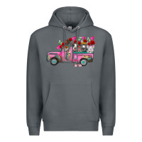 Rock farm animals valentine truck Premium Hoodie - RacoonDesign