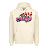 Sandshell farm animals valentine truck Premium Hoodie - RacoonDesign