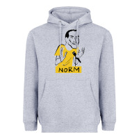 Heather Grey norm macdonald cartoon Heavyweight Hoodie - artisFamous