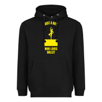 Black just a boy who loves ballet Heavyweight Hoodie - artisFamous