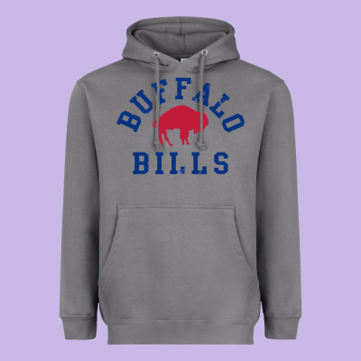 Vintage Distressed Bills Heavyweight Hoodie Designed By Artisfamous
