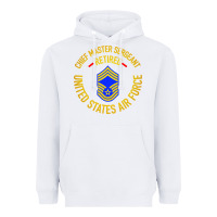 White chief master sergeant retired Heavyweight Hoodie - artisFamous