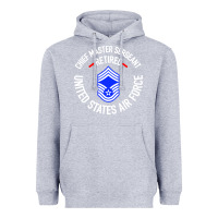 Heather Grey chief master sergeant retired Heavyweight Hoodie - artisFamous
