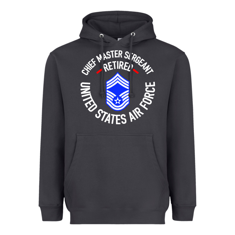 Chief Master Sergeant Retired Heavyweight Hoodie by artisFamous | Teevron