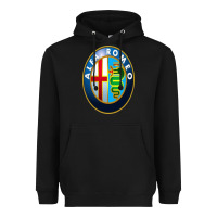 Black alfa racing big merch Heavyweight Hoodie - artisFamous