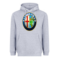 Heather Grey alfa racing big merch Heavyweight Hoodie - artisFamous