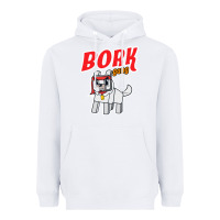 White bork  gang Heavyweight Hoodie - artisFamous