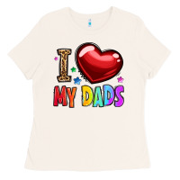 Bone i love my dads Ladies Tee - OliviaCreatesArt