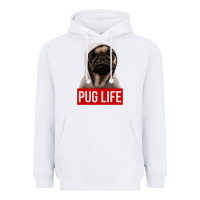 White pug life Heavyweight Hoodie - artisFamous