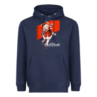 Navy Genshin Impact Klee Heavyweight Hoodie - artisFamous