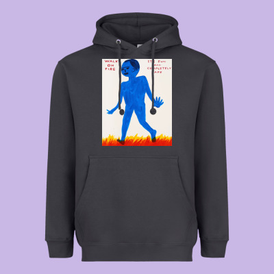 Walk Davids On Fire Heavyweight Hoodie Designed By Artisfamous