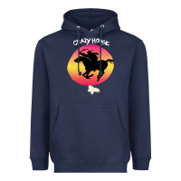 Navy neil crazy horse Heavyweight Hoodie - artisFamous