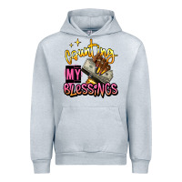 Heather Grey counting my blessings afro hands Urban Hoodie - RanaPortraitStore