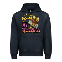 Navy counting my blessings afro hands Urban Hoodie - RanaPortraitStore