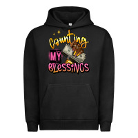 Pigment Black counting my blessings afro hands Urban Hoodie - RanaPortraitStore
