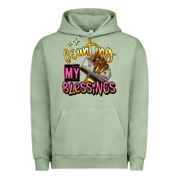 Pigment Oil Green counting my blessings afro hands Urban Hoodie - RanaPortraitStore