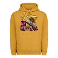 Pigment Peanut Butter counting my blessings afro hands Urban Hoodie - RanaPortraitStore