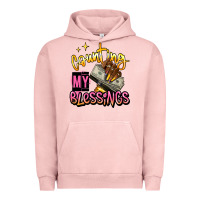 Pigment Salmon counting my blessings afro hands Urban Hoodie - RanaPortraitStore