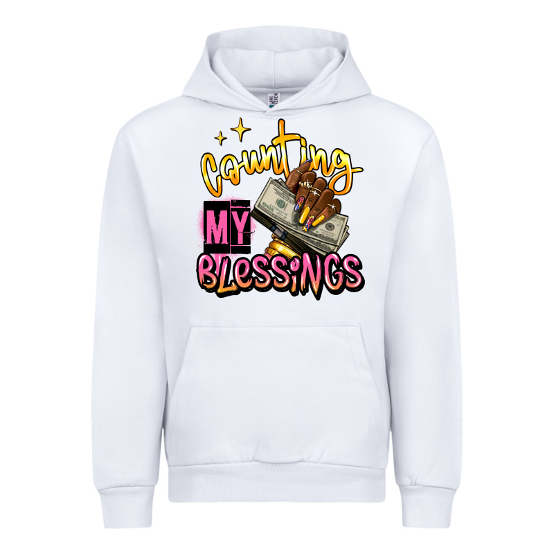 Counting My Blessings Afro Hands Urban Hoodie by RanaPortraitStore | Teevron
