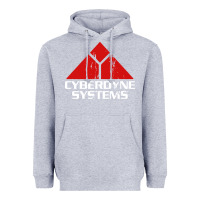 Heather Grey cyber dyne systems Heavyweight Hoodie - artisFamous