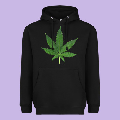 Weed Leaf Heavyweight Hoodie Designed By Artisfamous