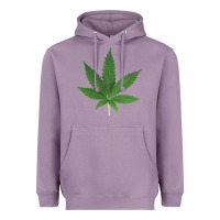 Lavender Weed leaf Heavyweight Hoodie - artisFamous
