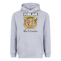Heather Grey sunflower sublime 40oz to freedom Heavyweight Hoodie - artisFamous