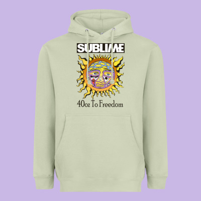 Sunflower Sublime 40oz To Freedom Heavyweight Hoodie Designed By Artisfamous
