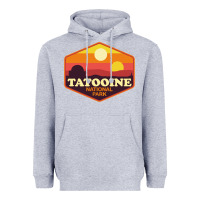Heather Grey tatooine national park Heavyweight Hoodie - artisFamous