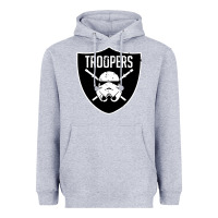 Heather Grey troopers Heavyweight Hoodie - artisFamous