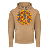 Vintage Camel african fabric pattern round earrings 4 Vintage Hoodie - BundleAndBundleShop