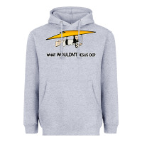 Heather Grey what wouldnt jesus do Heavyweight Hoodie - artisFamous