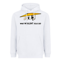 White what wouldnt jesus do Heavyweight Hoodie - artisFamous