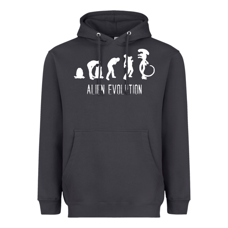 Alien Evolution Heavyweight Hoodie by artisFamous | Teevron