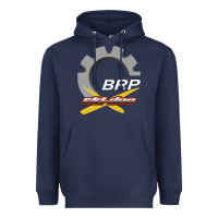 Navy brp ski doo Heavyweight Hoodie - artisFamous