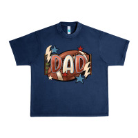 Navy football dad Urban Heavy Tee - FaDigitalArtStudio