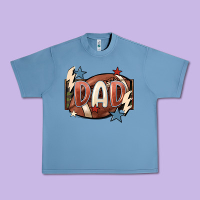 Football Dad Urban Heavy Tee Designed By Fadigitalartstudio