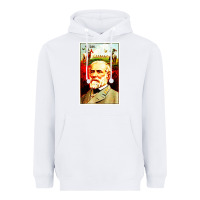 White lee Confederate General Heavyweight Hoodie - artisFamous