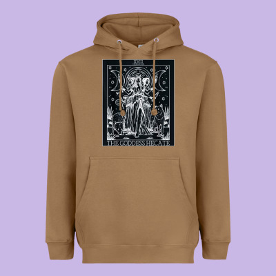 Hecate Tarot Card Triple Moon Goddess Witch Wiccan Pagan Heavyweight Hoodie Designed By Artisfamous