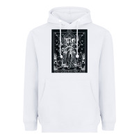 White hecate tarot card triple moon goddess witch wiccan pagan Heavyweight Hoodie - artisFamous