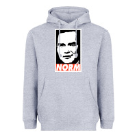 Heather Grey norm macdonald Heavyweight Hoodie - artisFamous