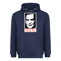Navy norm macdonald Heavyweight Hoodie - artisFamous