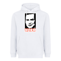 White norm macdonald Heavyweight Hoodie - artisFamous