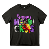 Asphalt happy mardi gras Heavy Core Tee - CowGirlArtShop