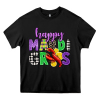 Black happy mardi gras Heavy Core Tee - CowGirlArtShop