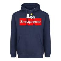 Navy snoopreme Heavyweight Hoodie - artisFamous