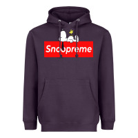 Plum snoopreme Heavyweight Hoodie - artisFamous