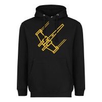 Black x wing starfighter Heavyweight Hoodie - artisFamous