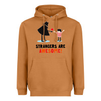 Strangers Are Awesome Heavyweight Hoodie | Teevron