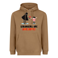 Toasted Coconut strangers are awesome Heavyweight Hoodie - artisFamous